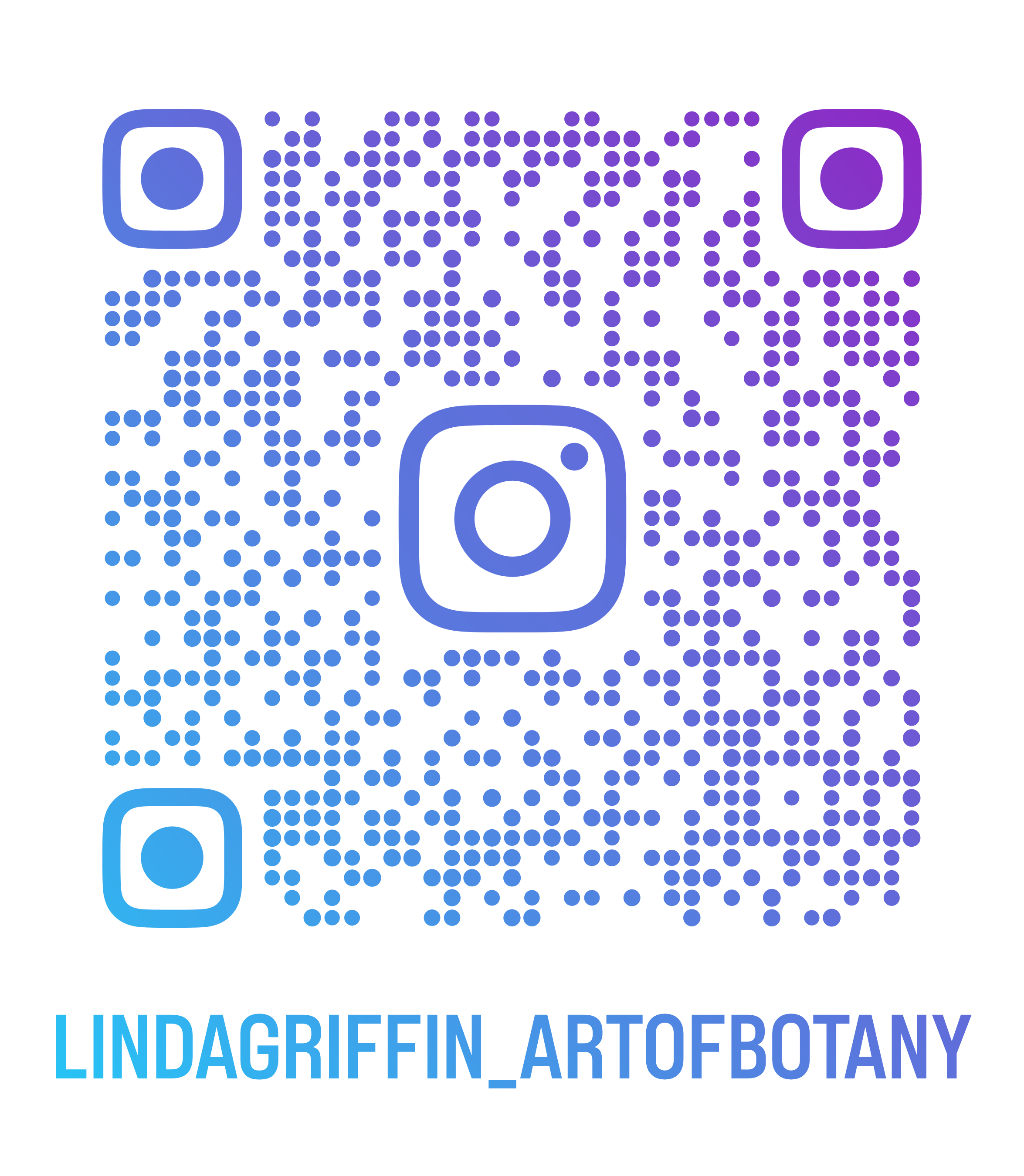 Instagram QR code for @lindagriffin_artofbotany — scan to follow